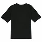 Black Reversible Sequin Logo T-Shirt, 1, hi-res