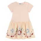Younger Girls Pink & Beige Shell Dress, 1, hi-res