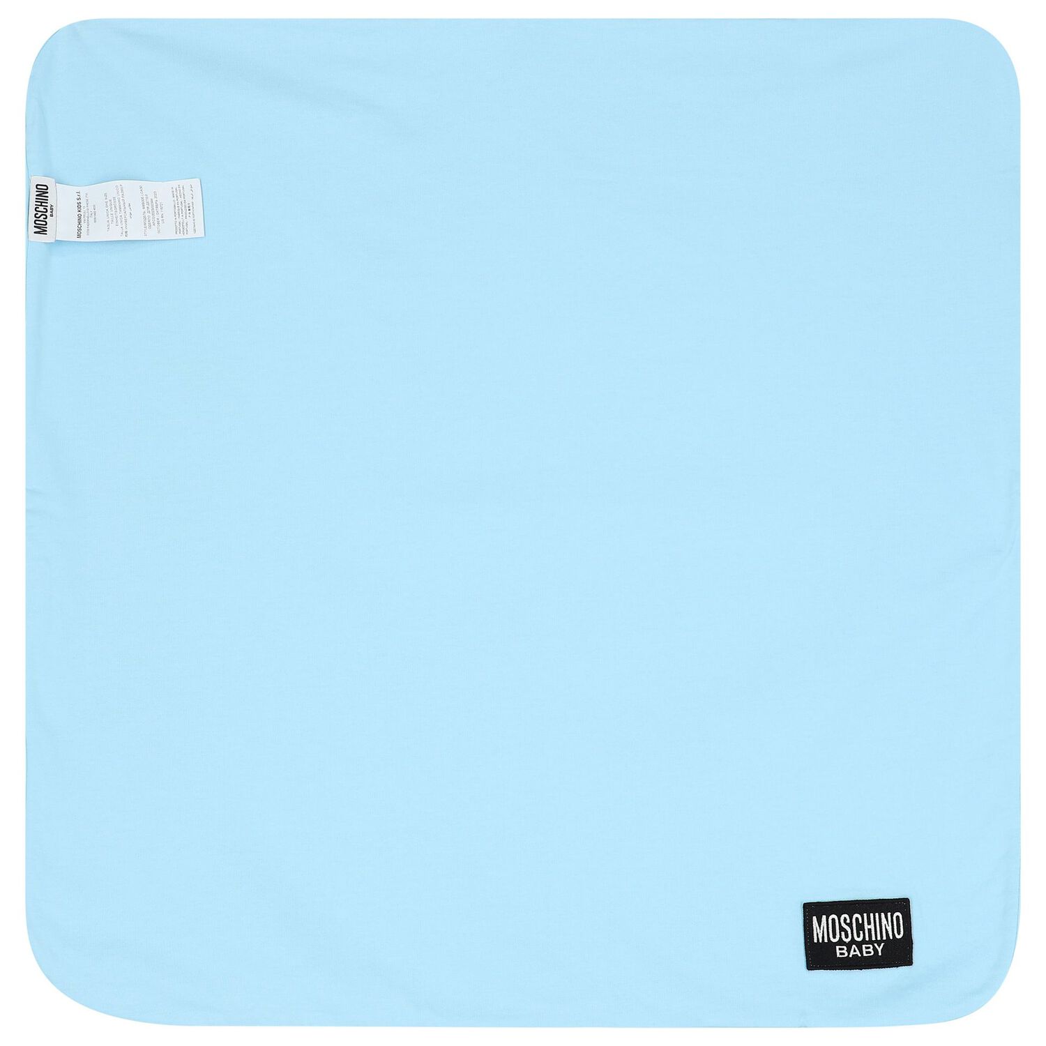 Boys Blue Teddy Bear Logo Baby Blanket, 2, hi-res image number null