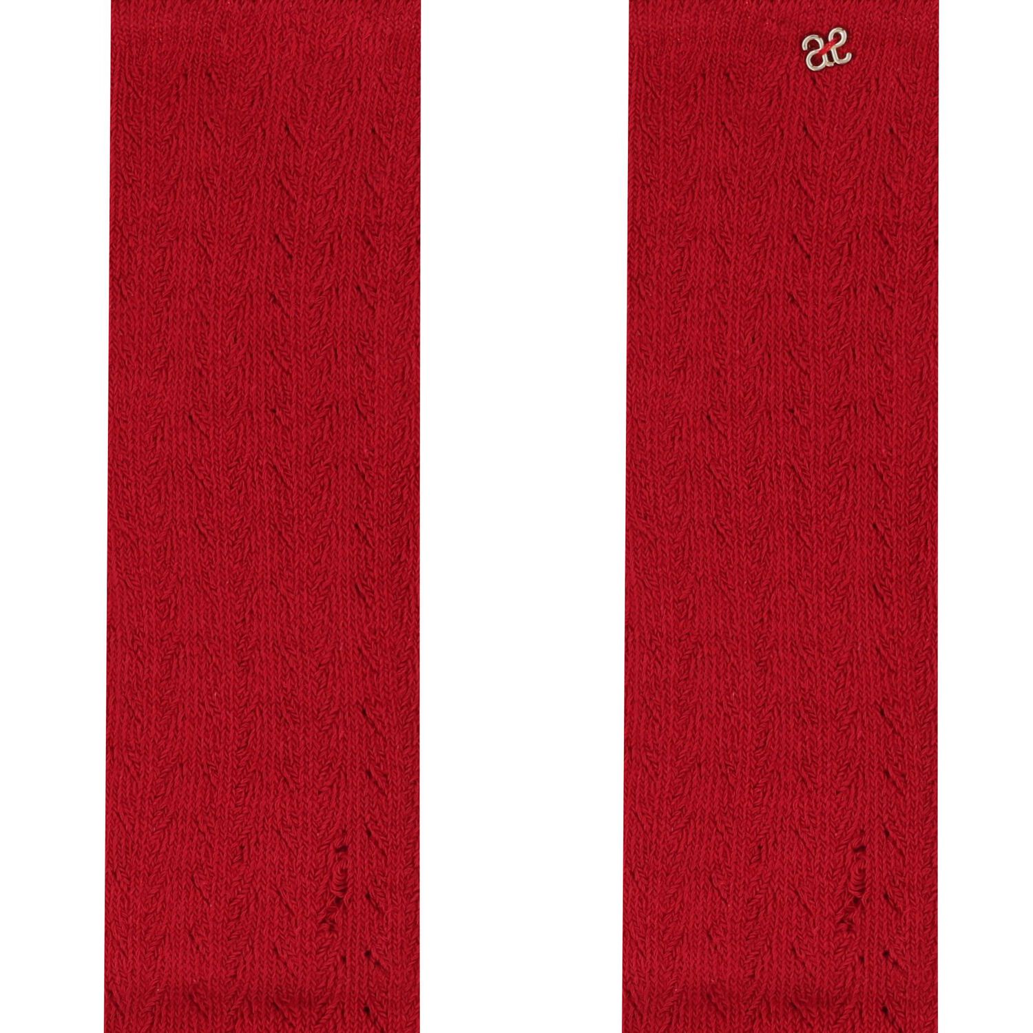 Girls Red Socks, 1, hi-res