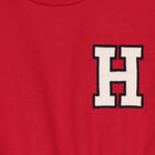 Girls Red Logo Sweatshirt Dress, 1, hi-res