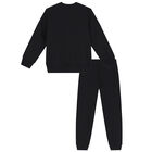 Black Teddy Bear Logo Tracksuit, 1, hi-res