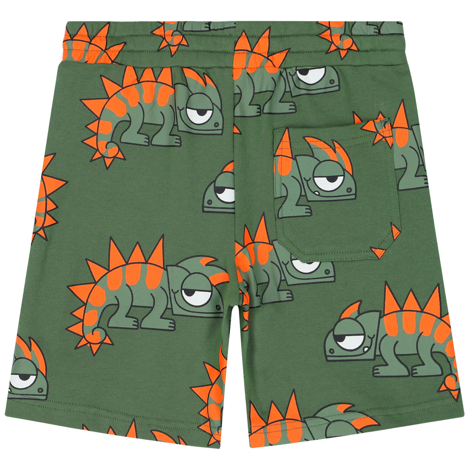 Boys Green Chameleon Shorts, 1, hi-res