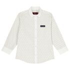 Boys White Logo Shirt, 1, hi-res