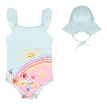 Baby Girls Rainbow Swimsuit Set