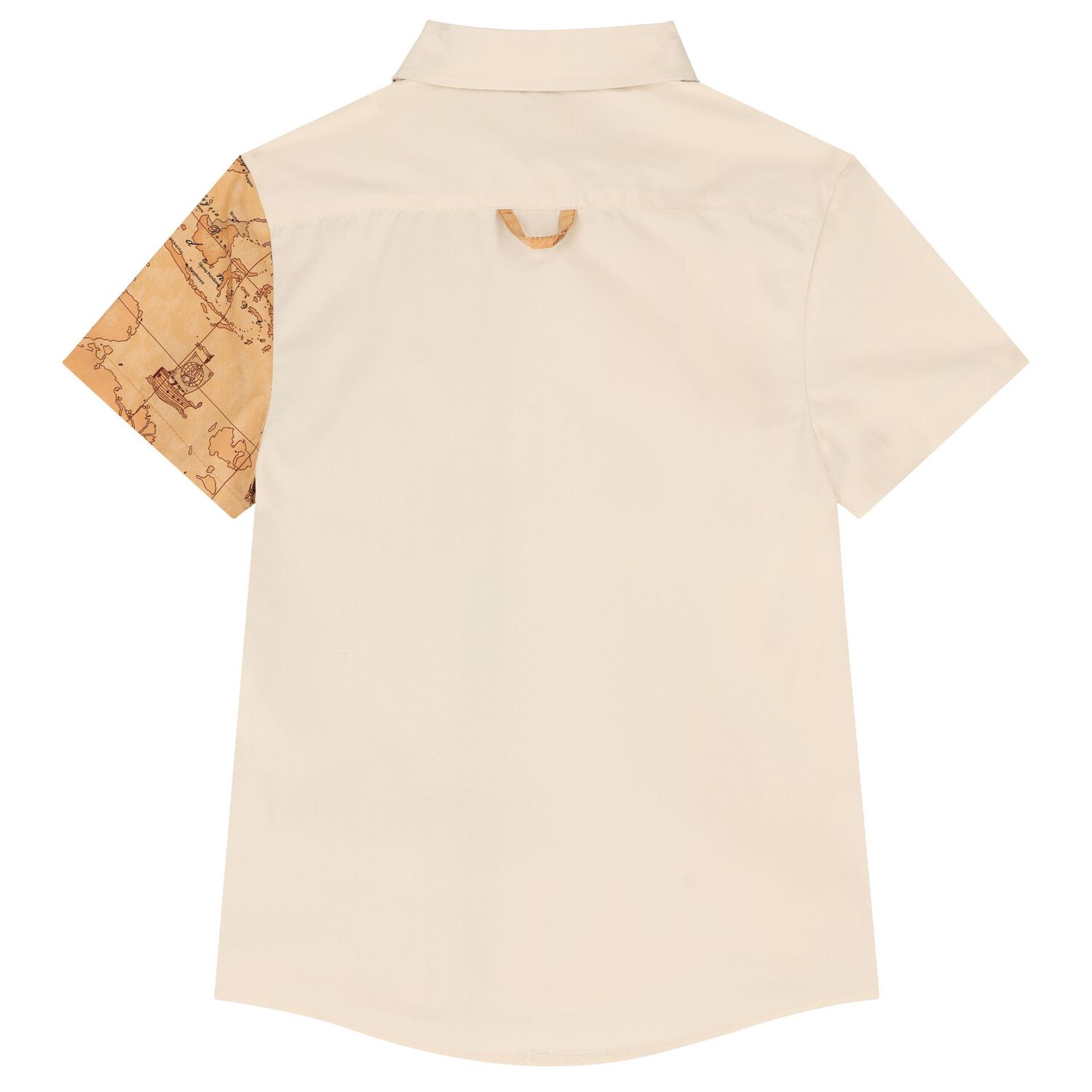 Boys Beige Geo Map Logo Shorts Set, 2, hi-res image number null