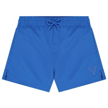 Boys Blue Logo Swim Shorts