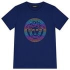 Boys Blue Medusa T-Shirt, 1, hi-res
