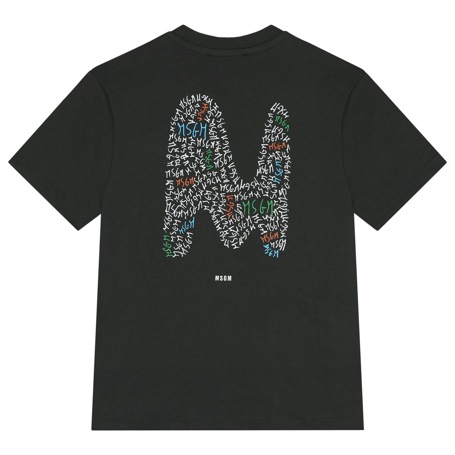Boys Black Logo T-Shirt, 3, hi-res