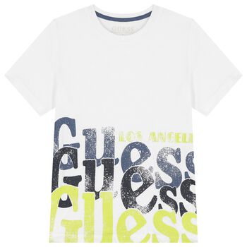 Boys White Logo T-Shirt