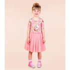 Girls Pink Floral Tulle Dress, 2, hi-res
