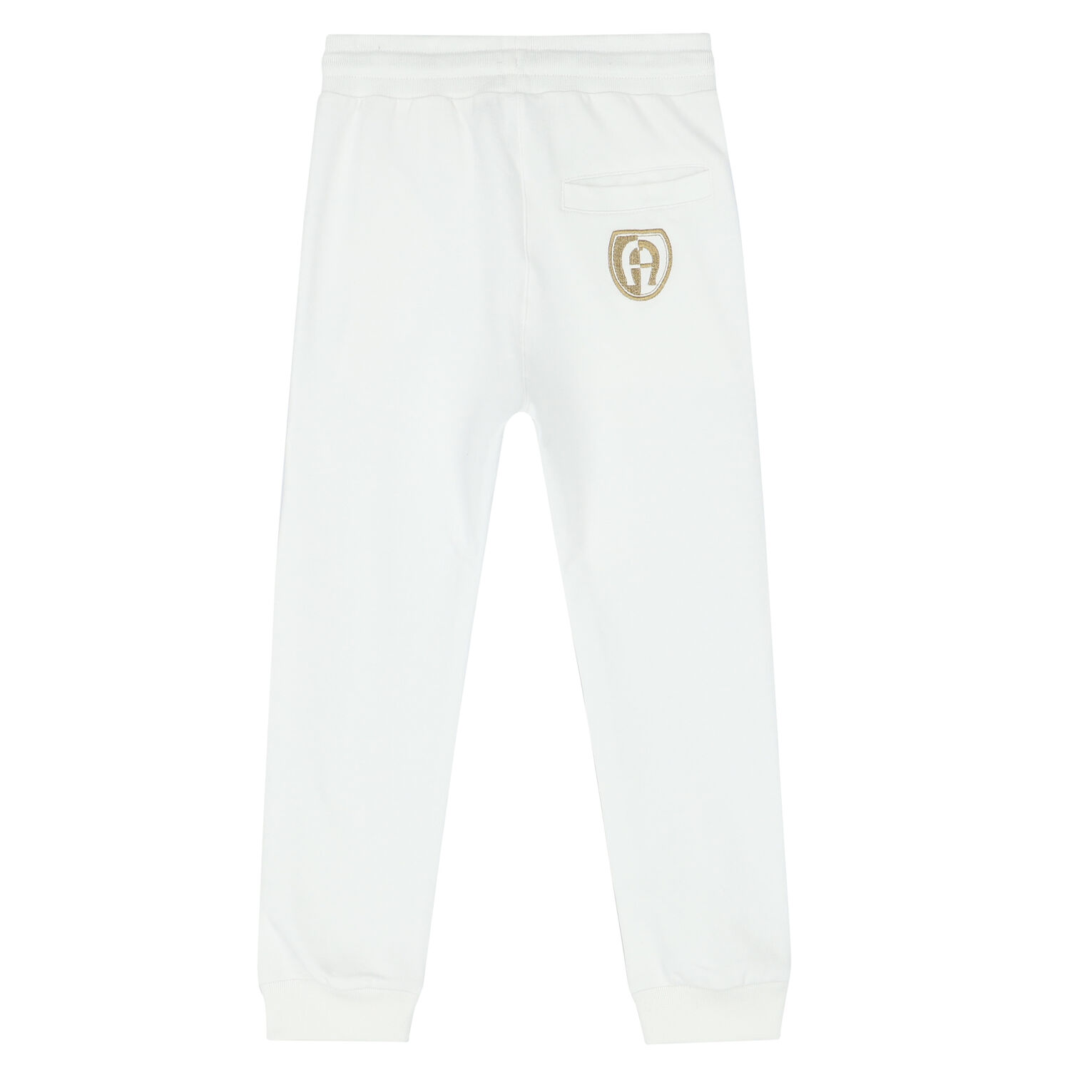 Boys White Logo Joggers, 2, hi-res