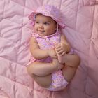 Baby Girls Pink Floral Bodysuit Set, 1, hi-res