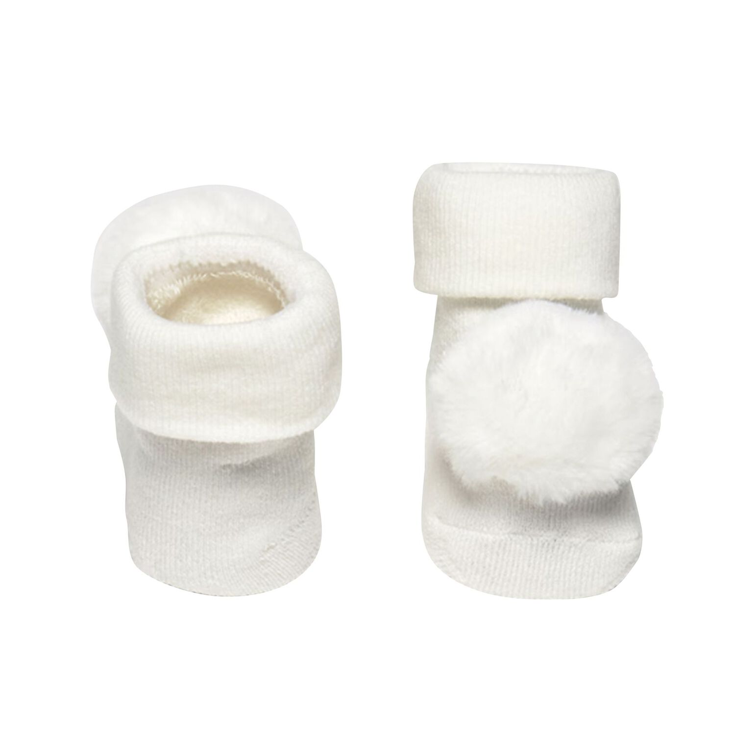 Baby Girls White Headband & Booties Gift Set, 1, hi-res