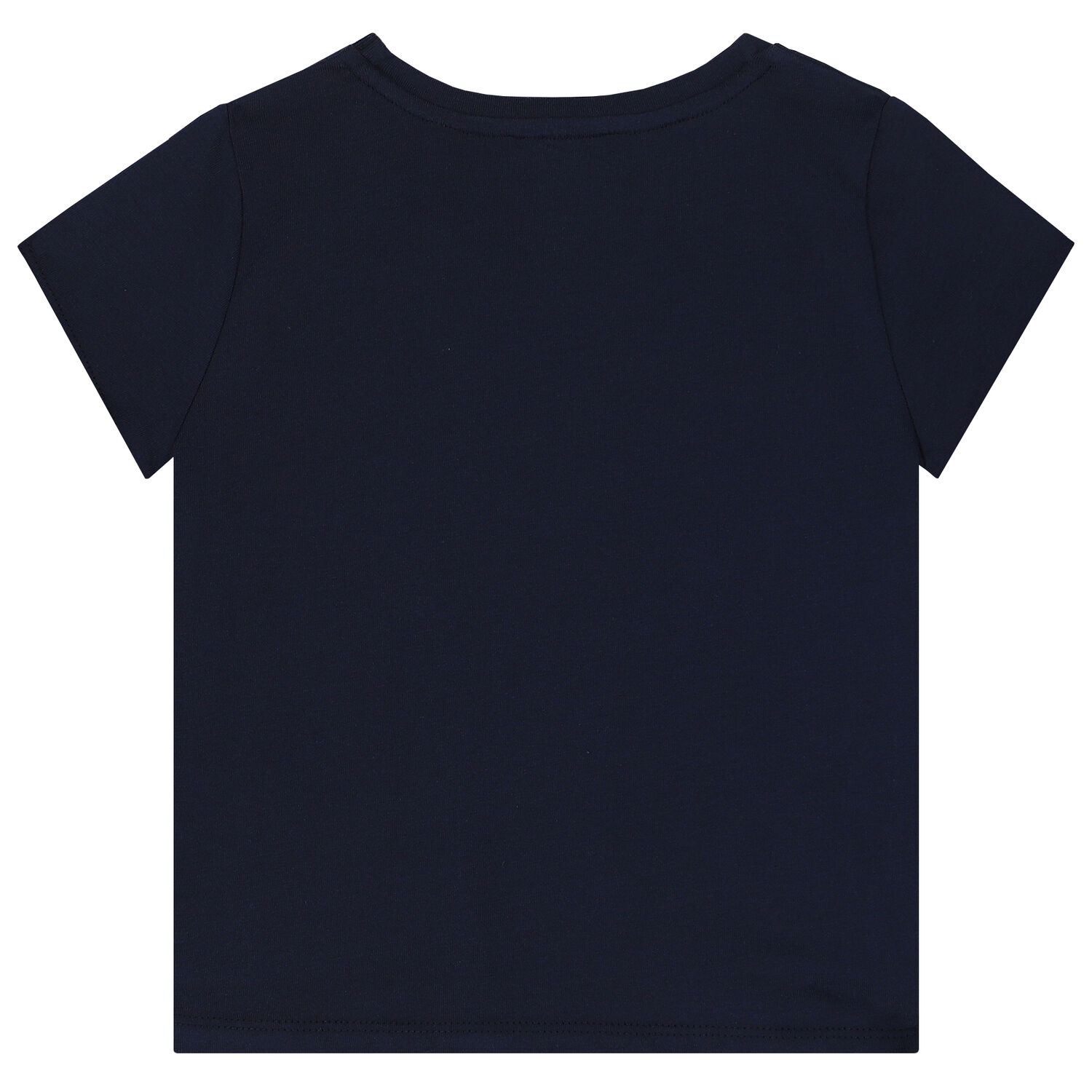 Girls Navy Embellished Logo T-Shirt, 1, hi-res