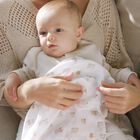 White & Beige Baby Muslin Swaddles (3-Pack), 1, hi-res