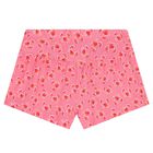 Girls Pink Crab Shorts Set, 1, hi-res