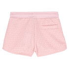 Girls Pink Logo Shorts, 1, hi-res