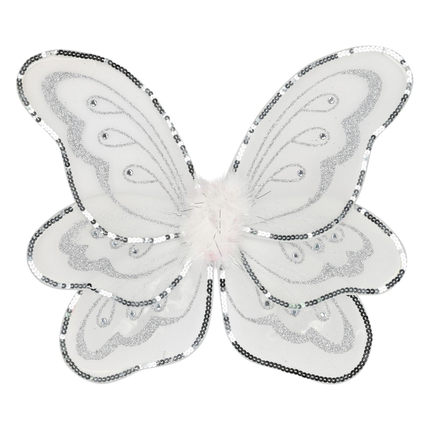 Girls Silver Wings & Wand Set, 1, hi-res image number null