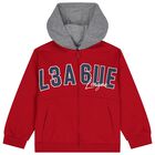 Boys Red, Grey & Navy Blue Tracksuit Set (3 Piece), 3, hi-res