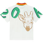 Younger Boys White Logo Polo Shirt, 1, hi-res