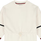 Girls Ivory Logo Sweatshirt Dress, 1, hi-res