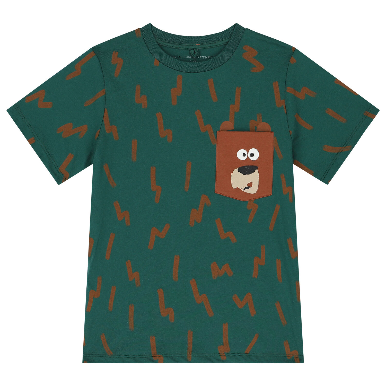 Boys Green Bear T-Shirt, 1, hi-res image number null