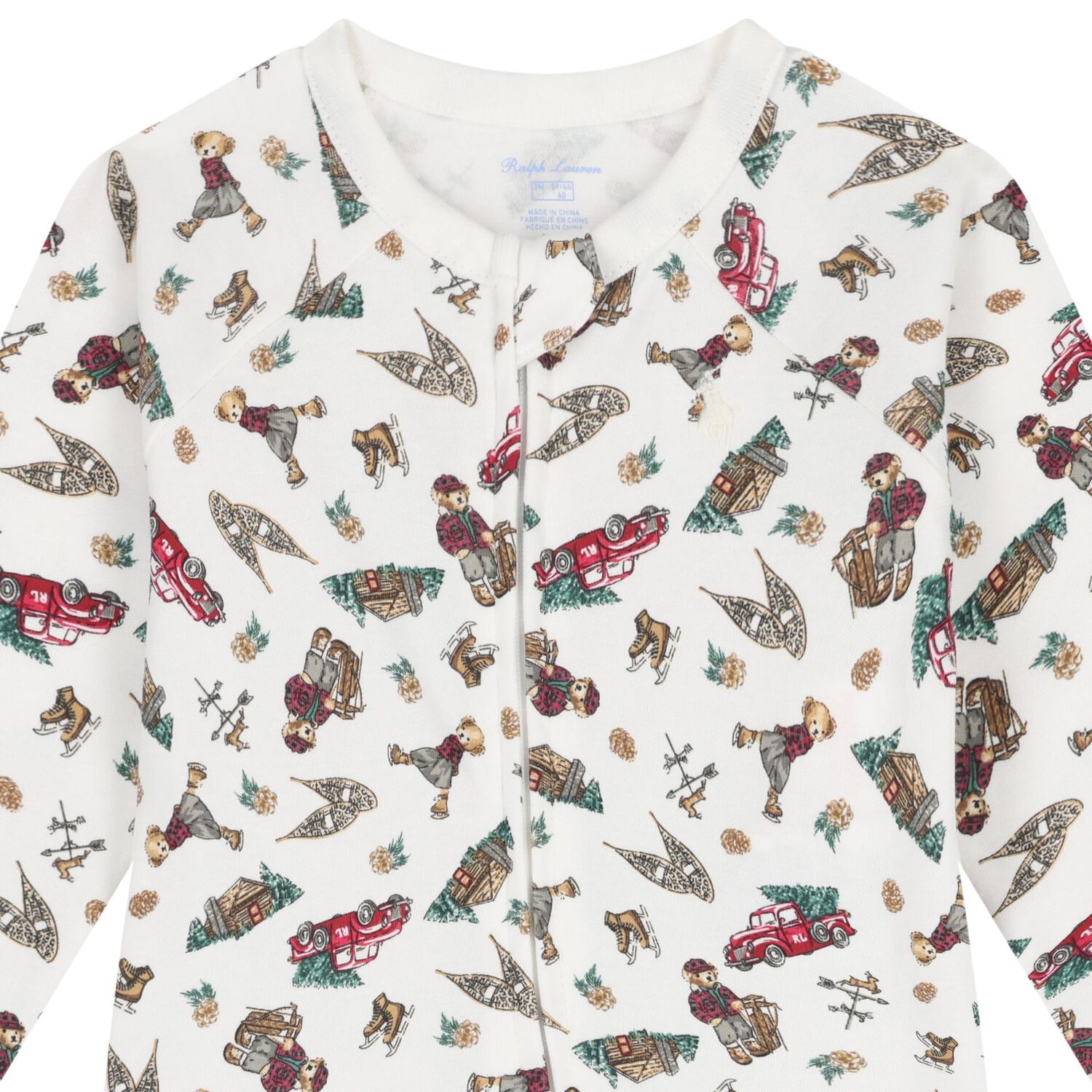 Ivory Polo Bear Babygrow Gift Set, 1, hi-res