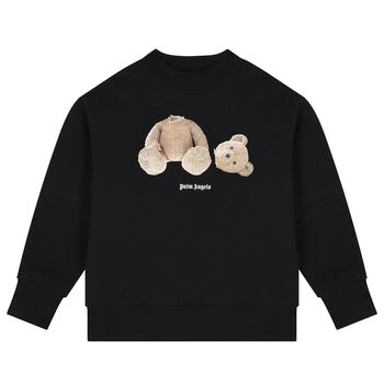 Black Teddy Bear Logo Sweatshirt