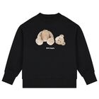 Black Teddy Bear Logo Sweatshirt, 1, hi-res