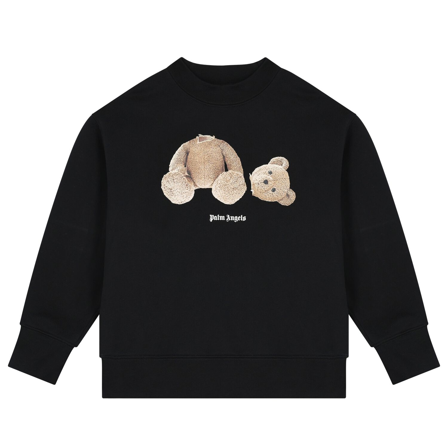 Black Teddy Bear Logo Sweatshirt, 1, hi-res image number null
