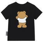 Black Teddy Bear Logo T-Shirt, 3, hi-res