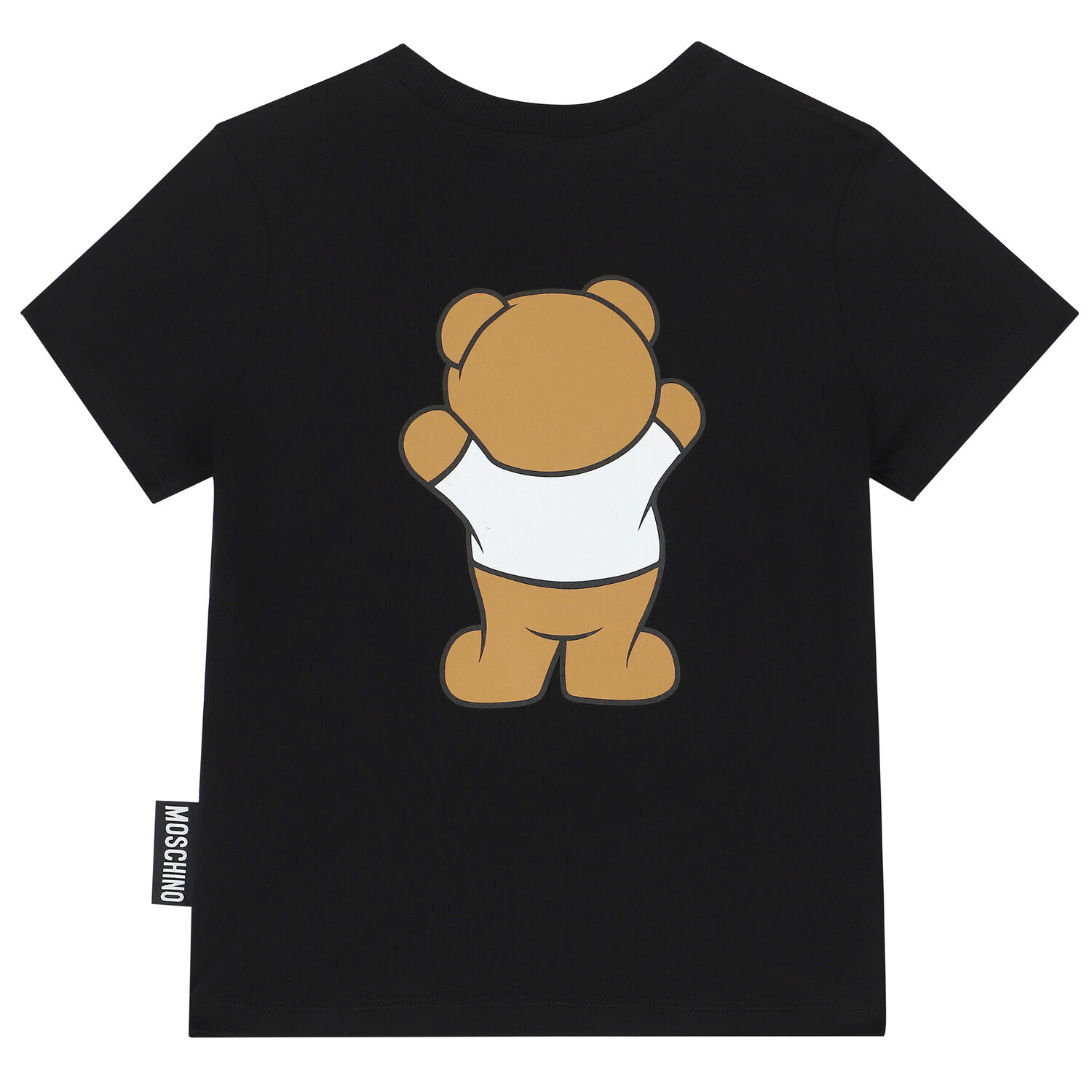 Black Teddy Bear Logo T-Shirt, 3, hi-res