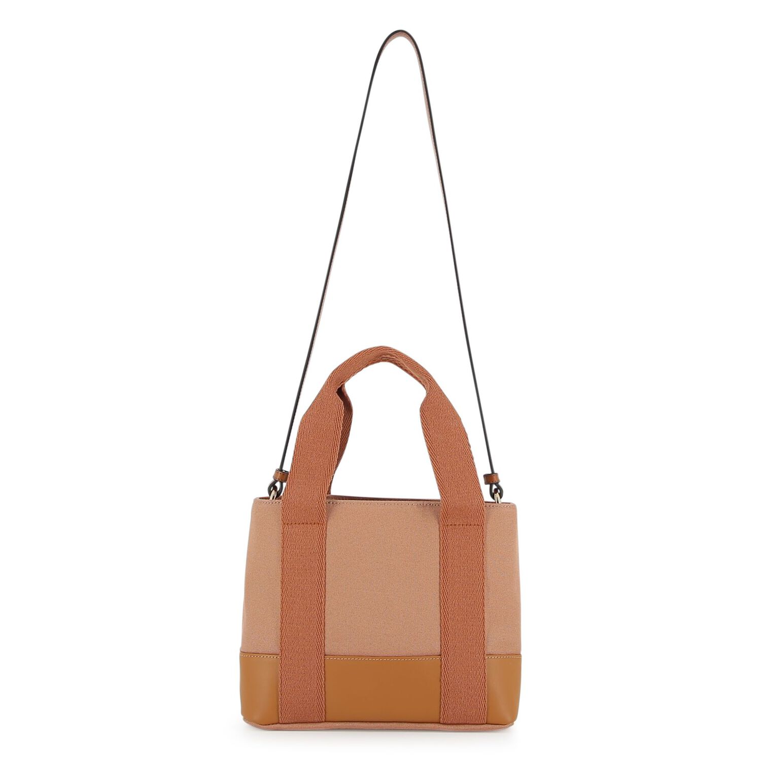 Girls Brown Leather Logo Tote Bag, 1, hi-res image number null