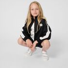 Girls Black Logo Cycling Shorts, 1, hi-res