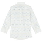 Boys White Logo Shirt, 1, hi-res