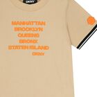 Boys Beige Logo T-Shirt, 1, hi-res