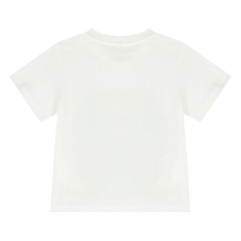 Younger Girls White Logo T-Shirt