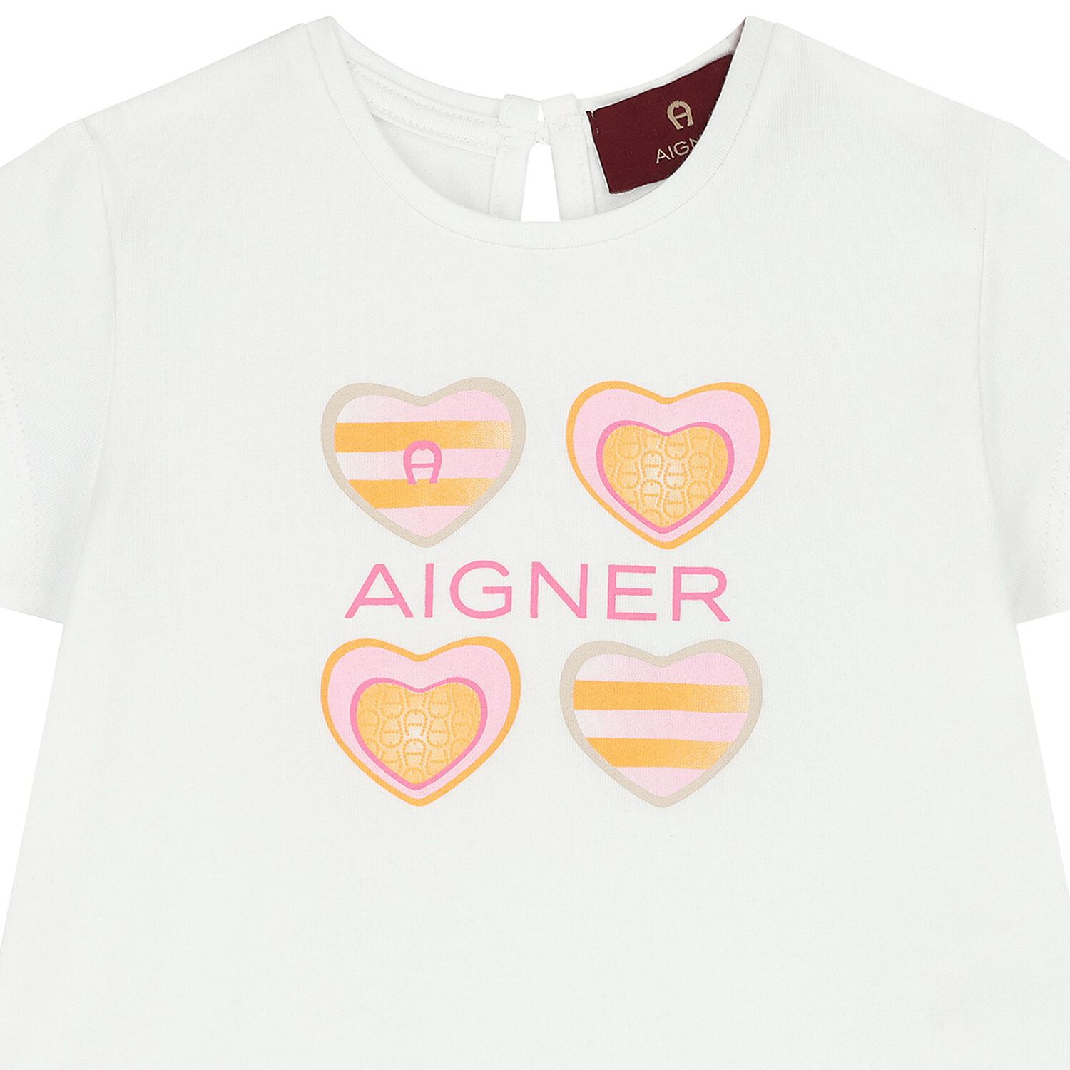 Younger Girls White Logo T-Shirt, 1, hi-res image number null