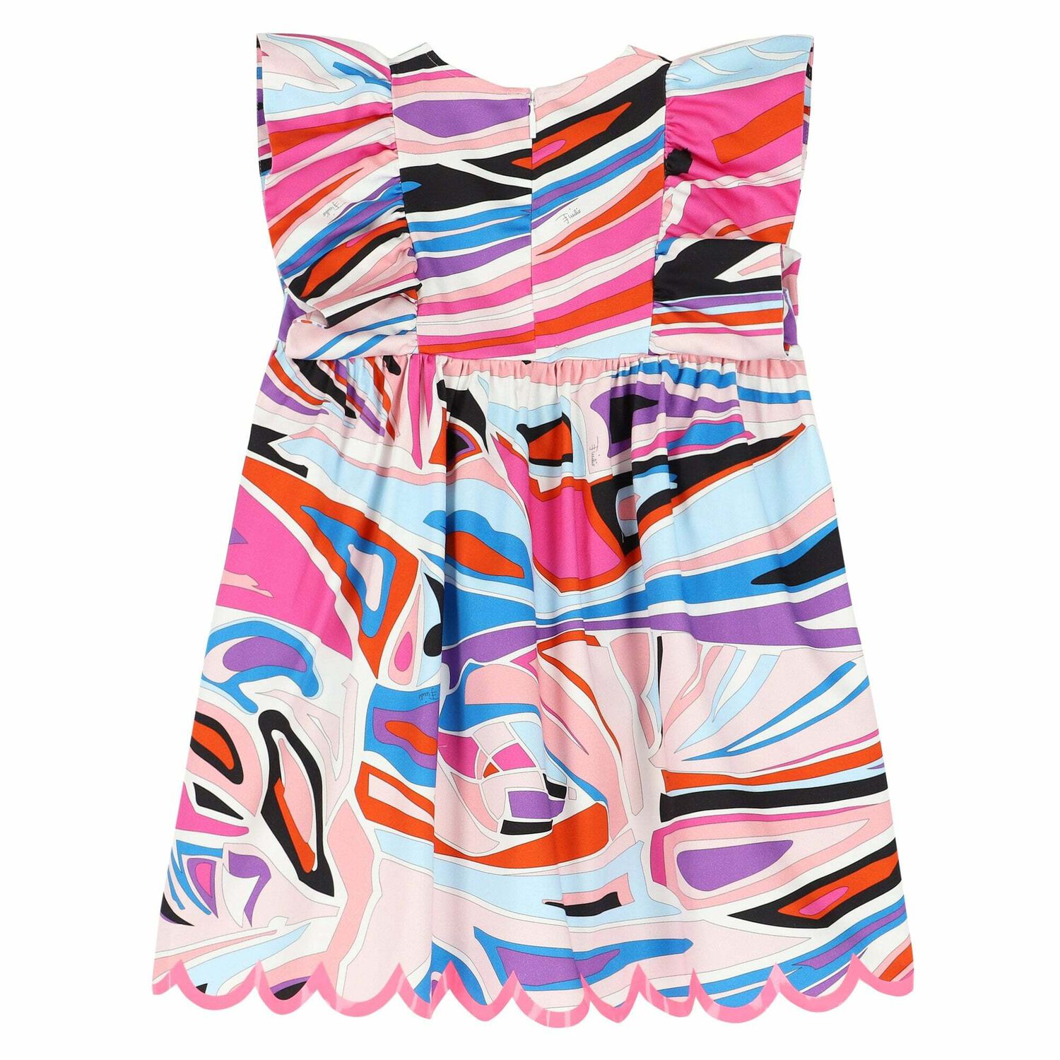 Girls Multi Coloured Printed Dress, 1, hi-res