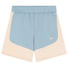 Younger Boys Beige & Blue Shorts, 2, hi-res