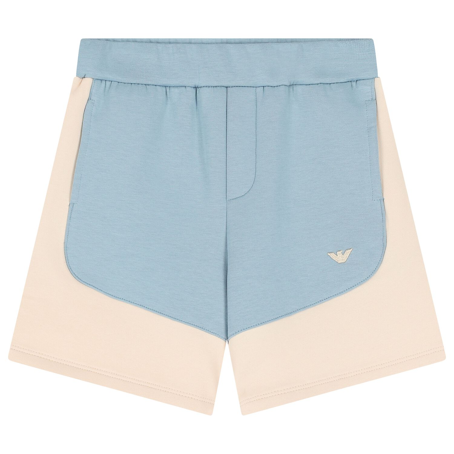 Younger Boys Beige & Blue Shorts, 2, hi-res