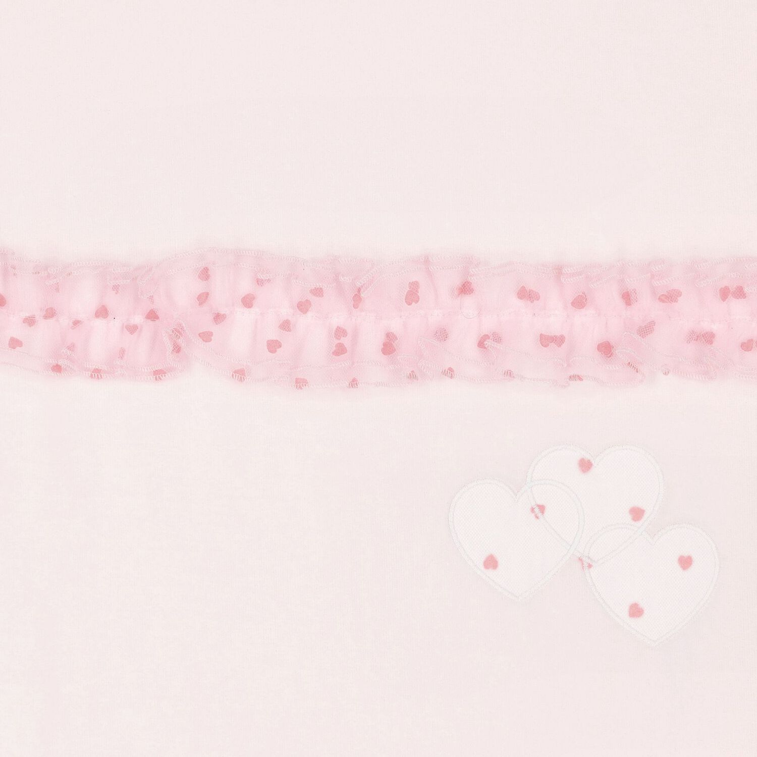 Baby Girls Pink Heart Blanket, 1, hi-res