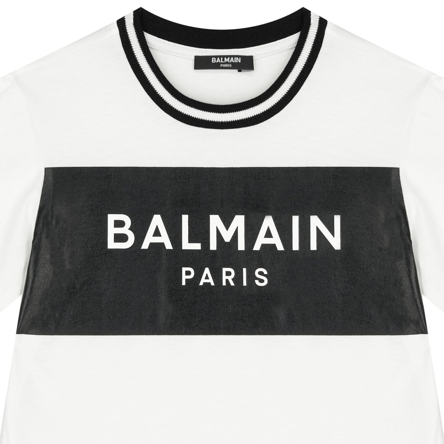 White & Black Logo T-Shirt, 1, hi-res