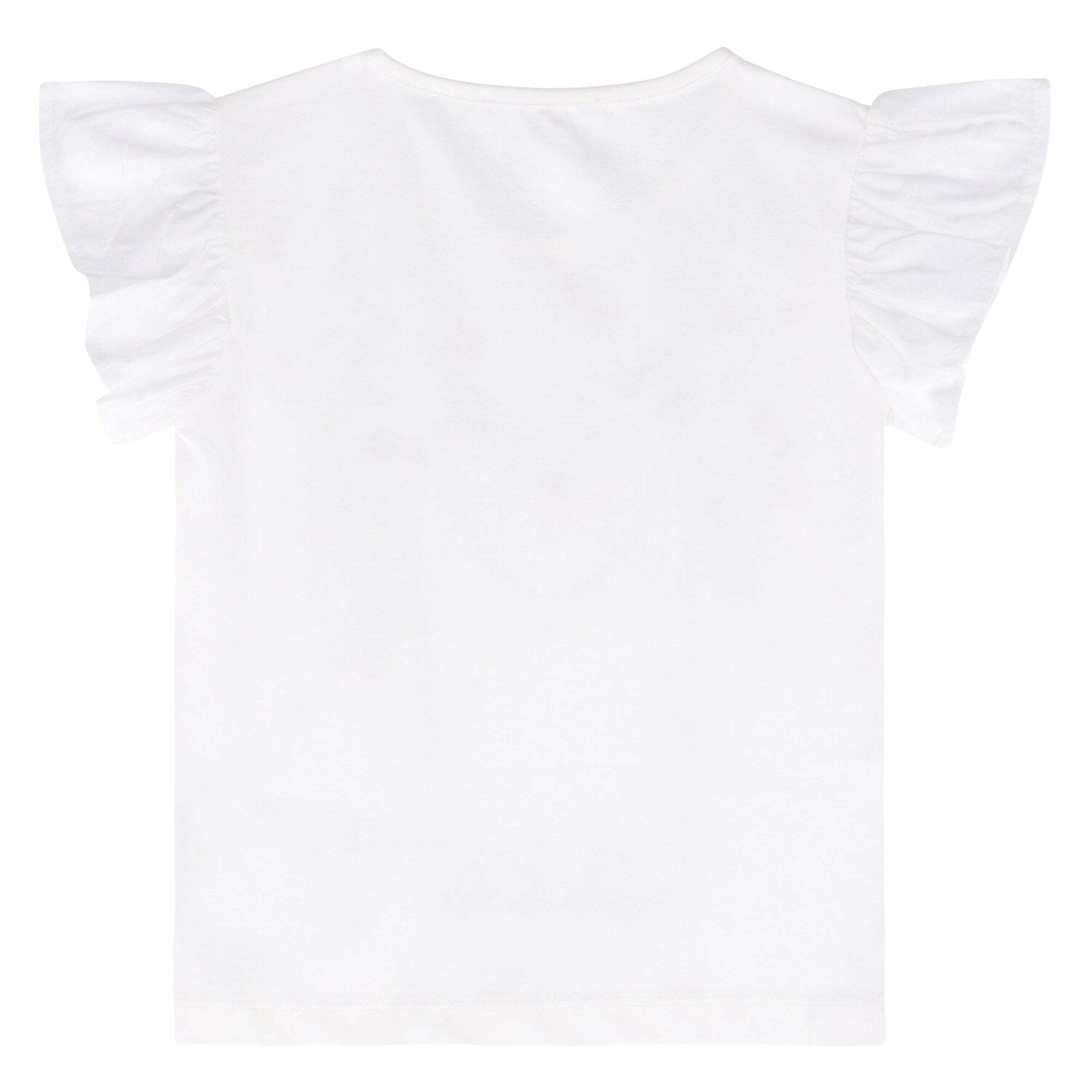 Girls White Printed Tops, 1, hi-res