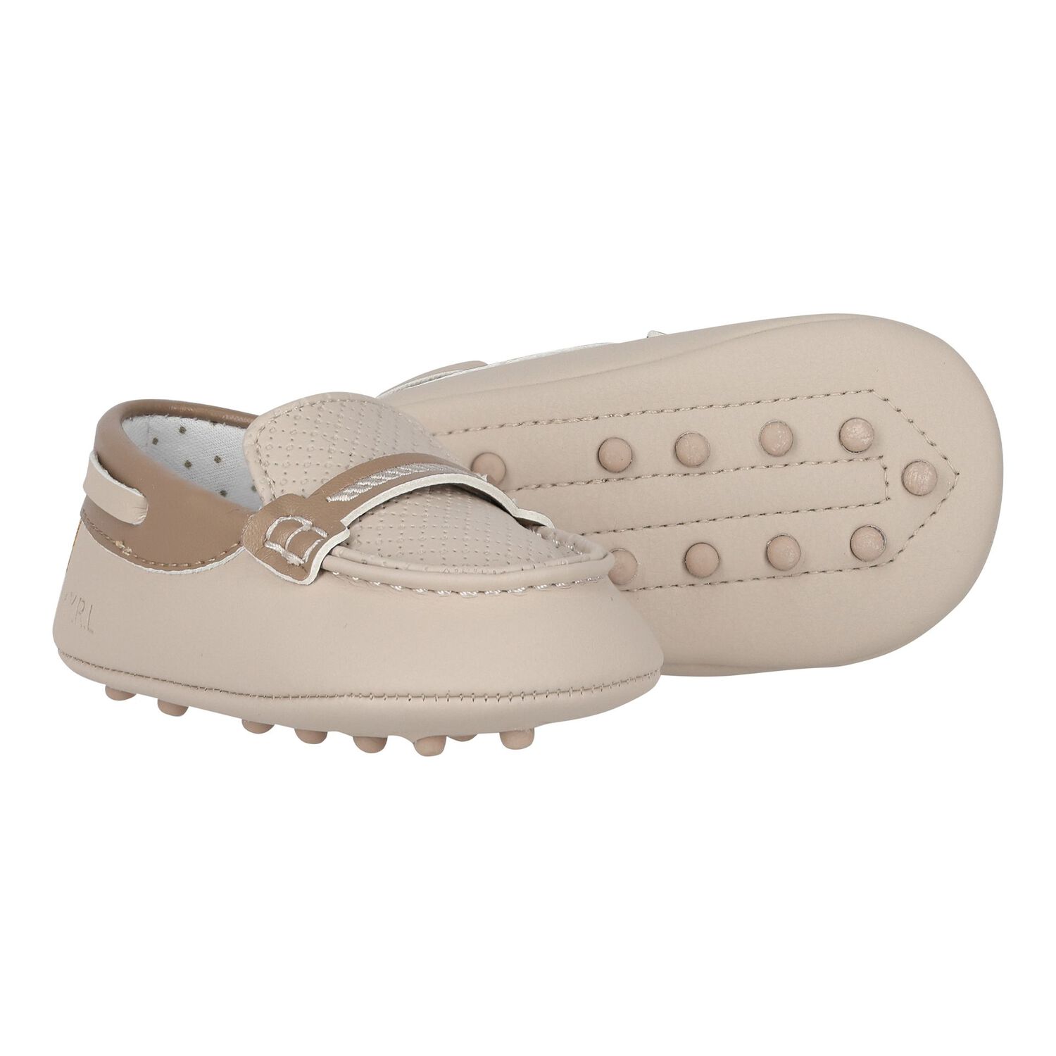Baby Boys Beige Moccasins, 1, hi-res