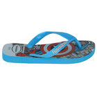 Boys Blue Captain America Flip Flops, 1, hi-res
