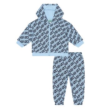 Younger Boys Blue Logo Tracksuit