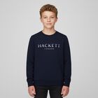Boys Navy Blue Logo Sweatshirt, 1, hi-res