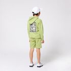 Younger Boys Green Logo Swim Shorts, 2, hi-res